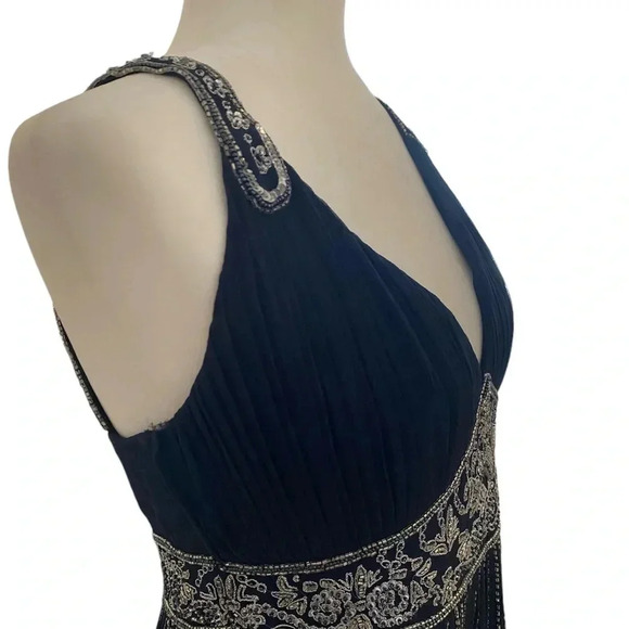 Stenay Vintage Beaded Sequin Silk Cocktail Dress - Picture 7 of 9